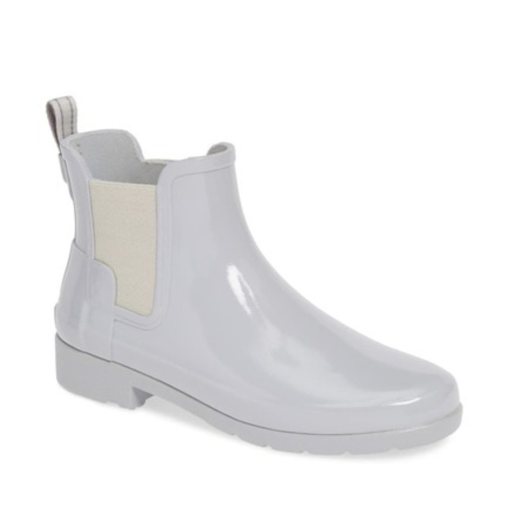 7W -‎ [NEW] Women's Hunter Original Refined Chelsea Rain Boot Gray WFS1017RGL